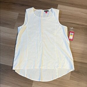 Vince Camuto White Sleeveless Top Medium NWT